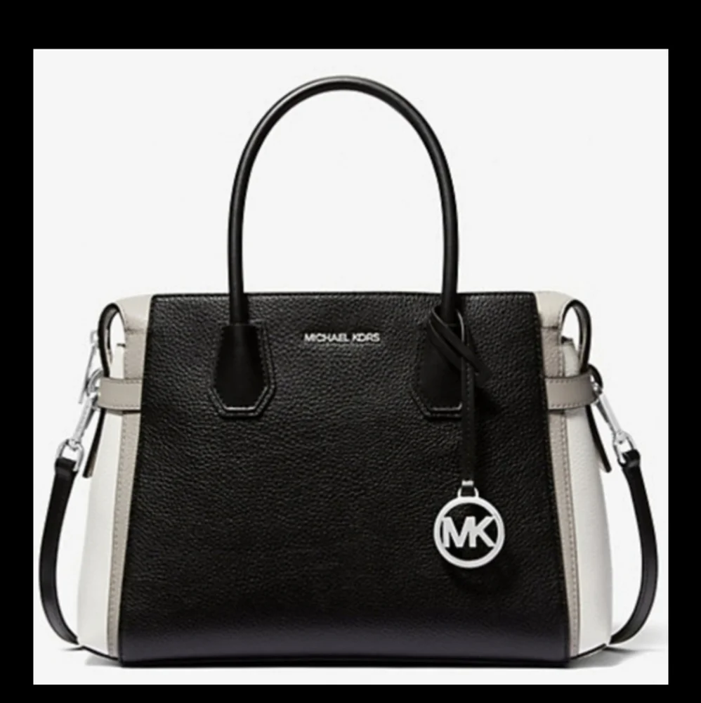 Michael Kors NWT Mercer Medium Color-Block Belted Satchel